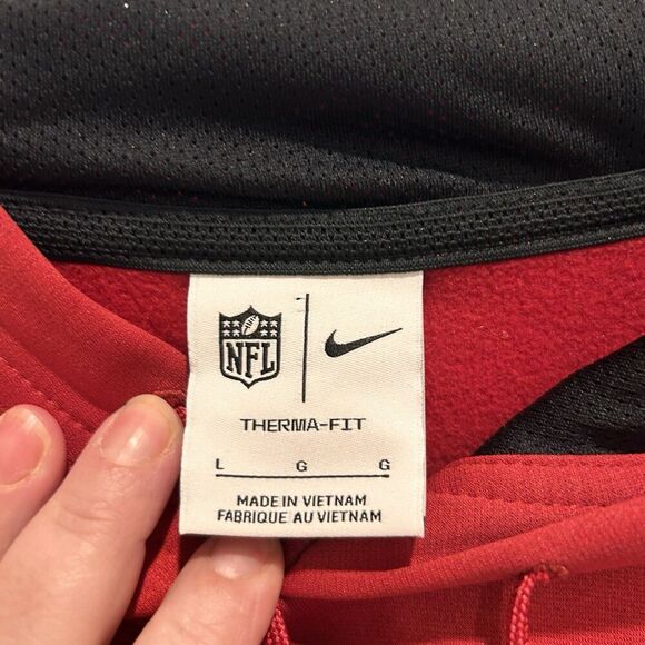 Nike Arizona Cardinals Sweatshirt Crewneck Red Womens Large Therma Fit On Field‎ - Picture 4 of 10